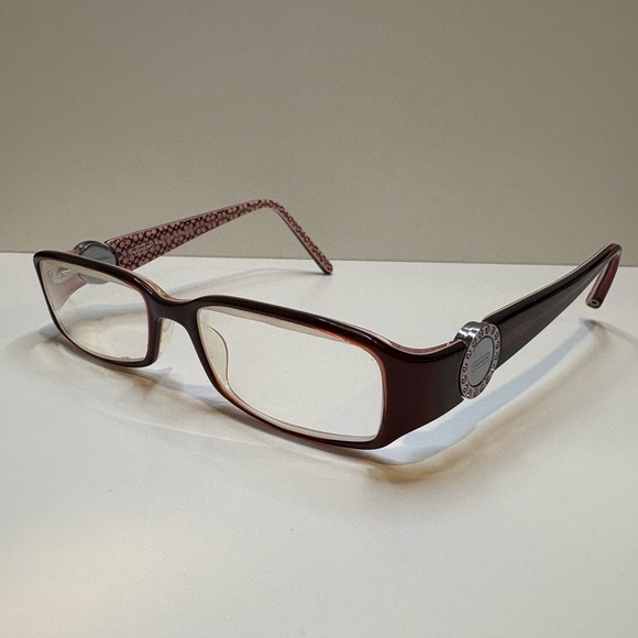 Coach Eyeglasses Frames Rosa (583) BURGUNDY 50•17•135 - Picture 2 of 15